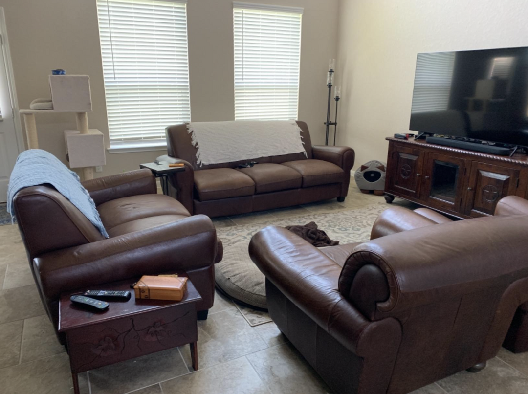 Revive Dried-Out Leather Couches: Skidmore's Leather Cream Brings Thrift Finds Back to Life!