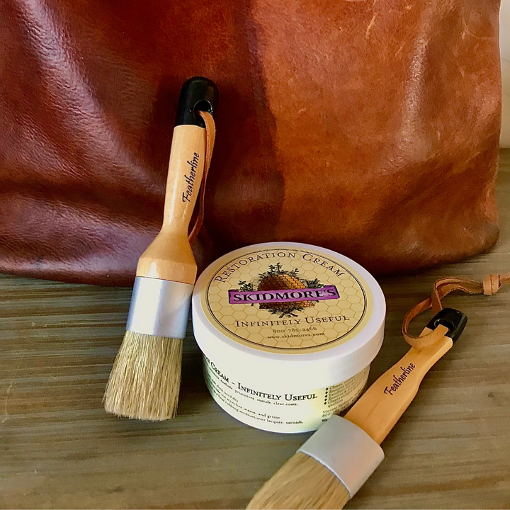 Featherline 1 Inch Detail Applicator Brushes (Flat and Round)