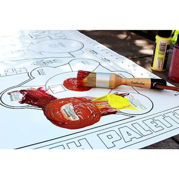 Featherline Blend Station - Reusable Silicone Craft Mat – Surface Protector - Mess Mat