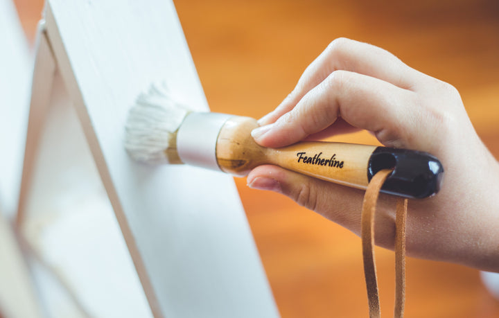 Featherline 1 Inch Detail Applicator Brushes (Flat and Round)