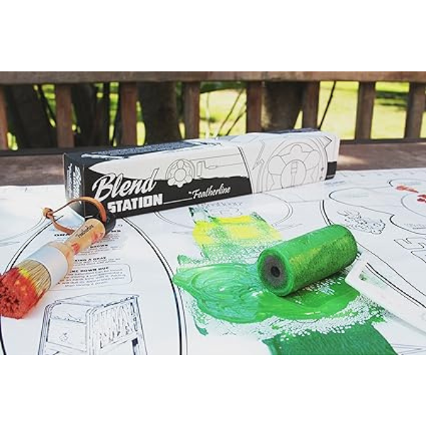 Featherline Blend Station - Reusable Silicone Craft Mat – Surface Protector - Mess Mat